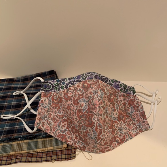 Handmade fabric masks 2PC made in USA 🇺🇸 - Picture 1 of 8